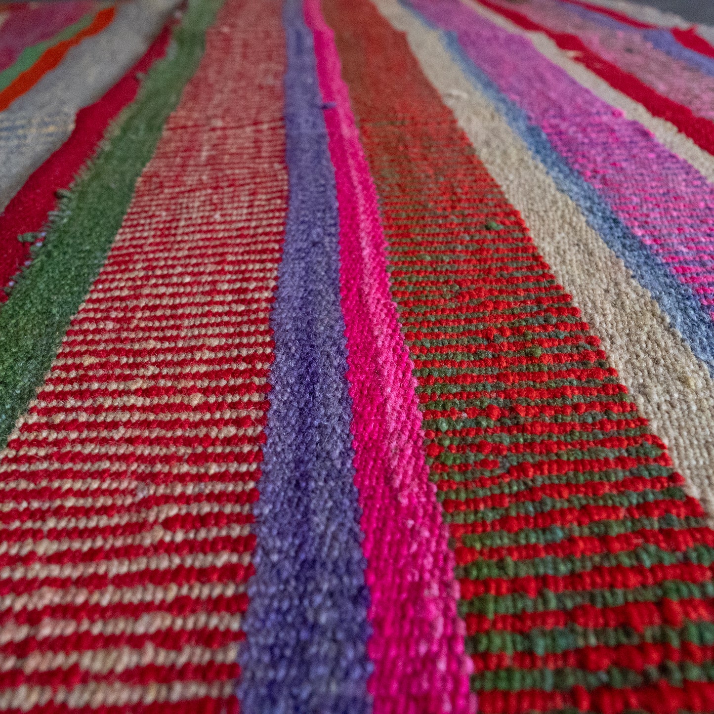 复古蝠鲼布|手工编织布