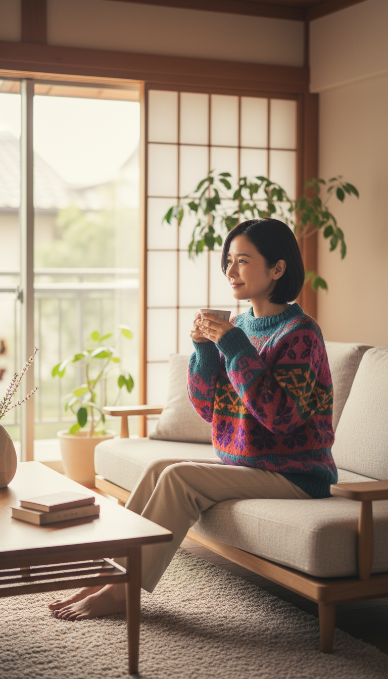 ボリビアン手編みセーター