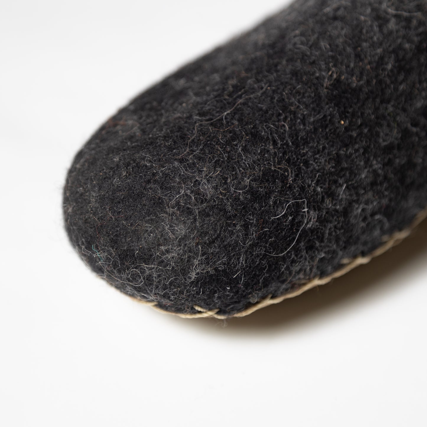 羊驼毛房间鞋 | 黑色