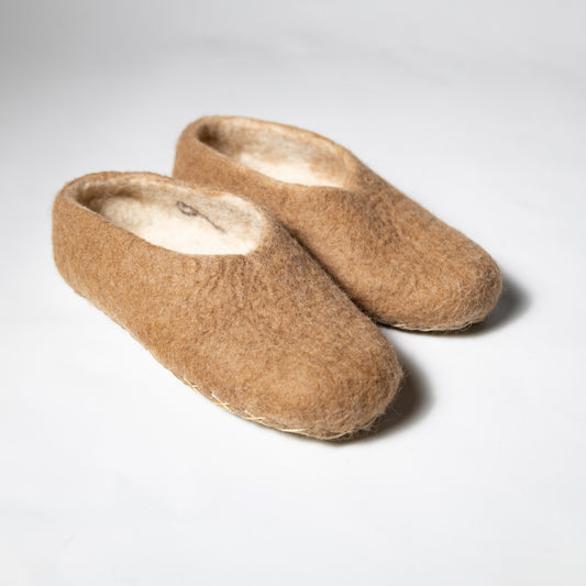 羊驼毛房间鞋 | 棕色