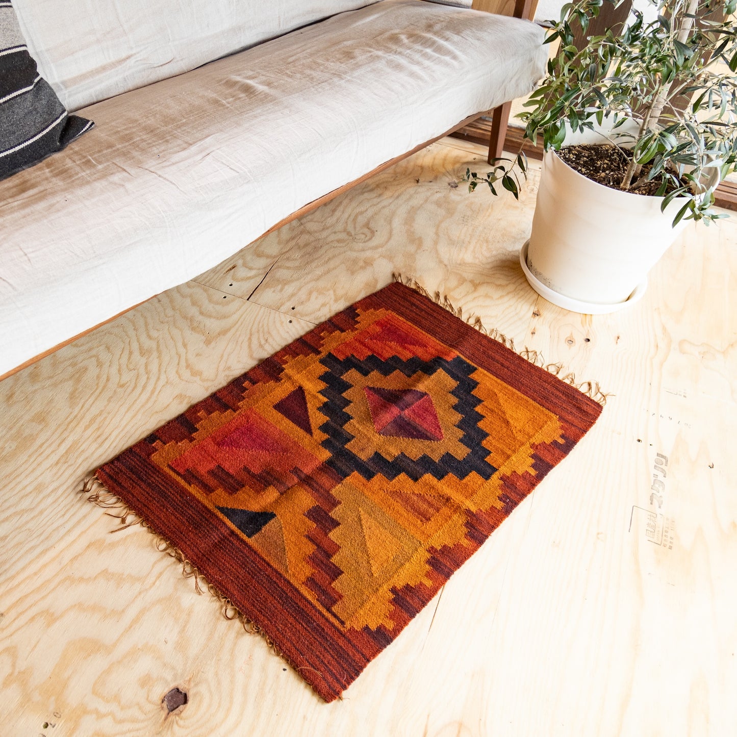 印加图案地毯 - 短 -