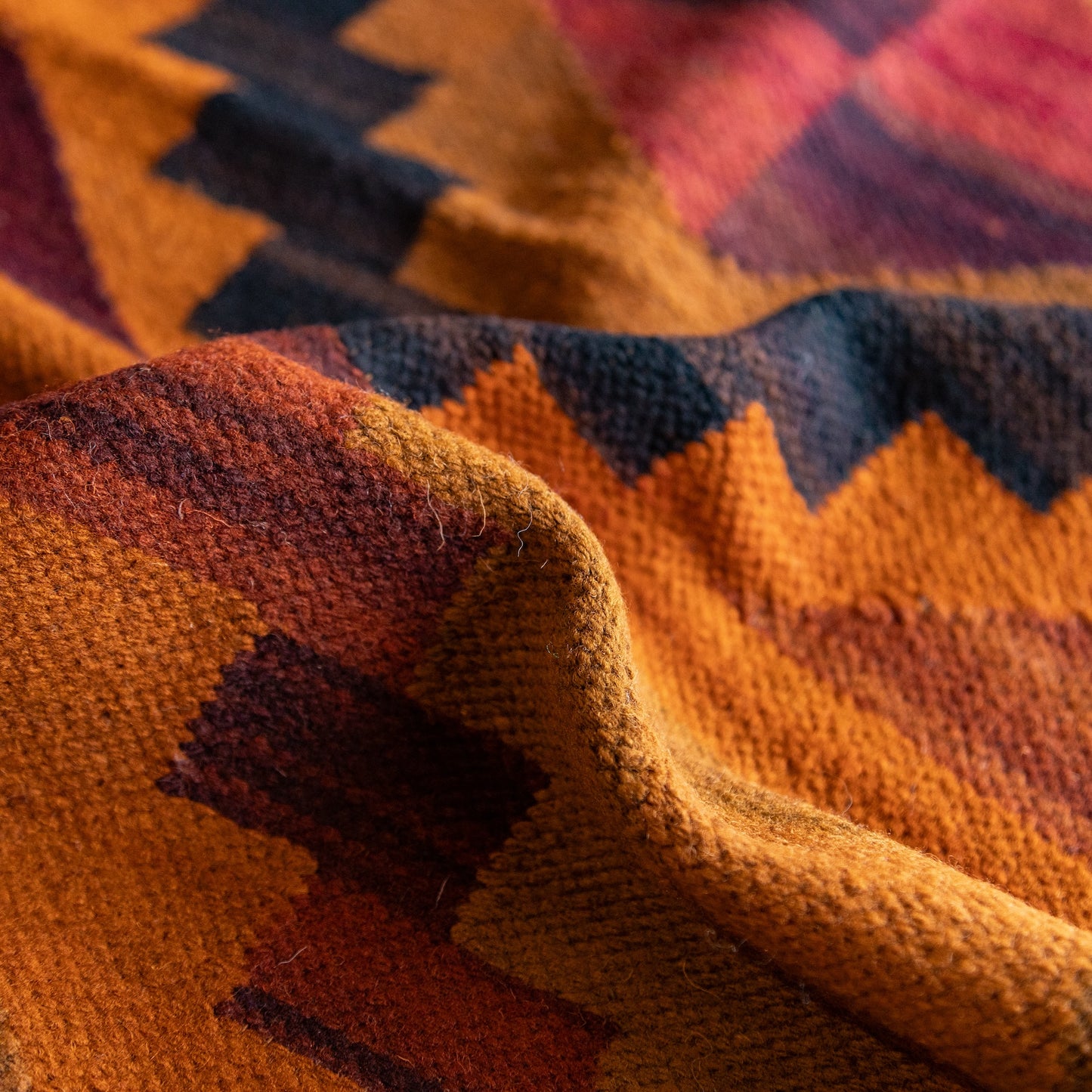 印加图案地毯 - 短 -