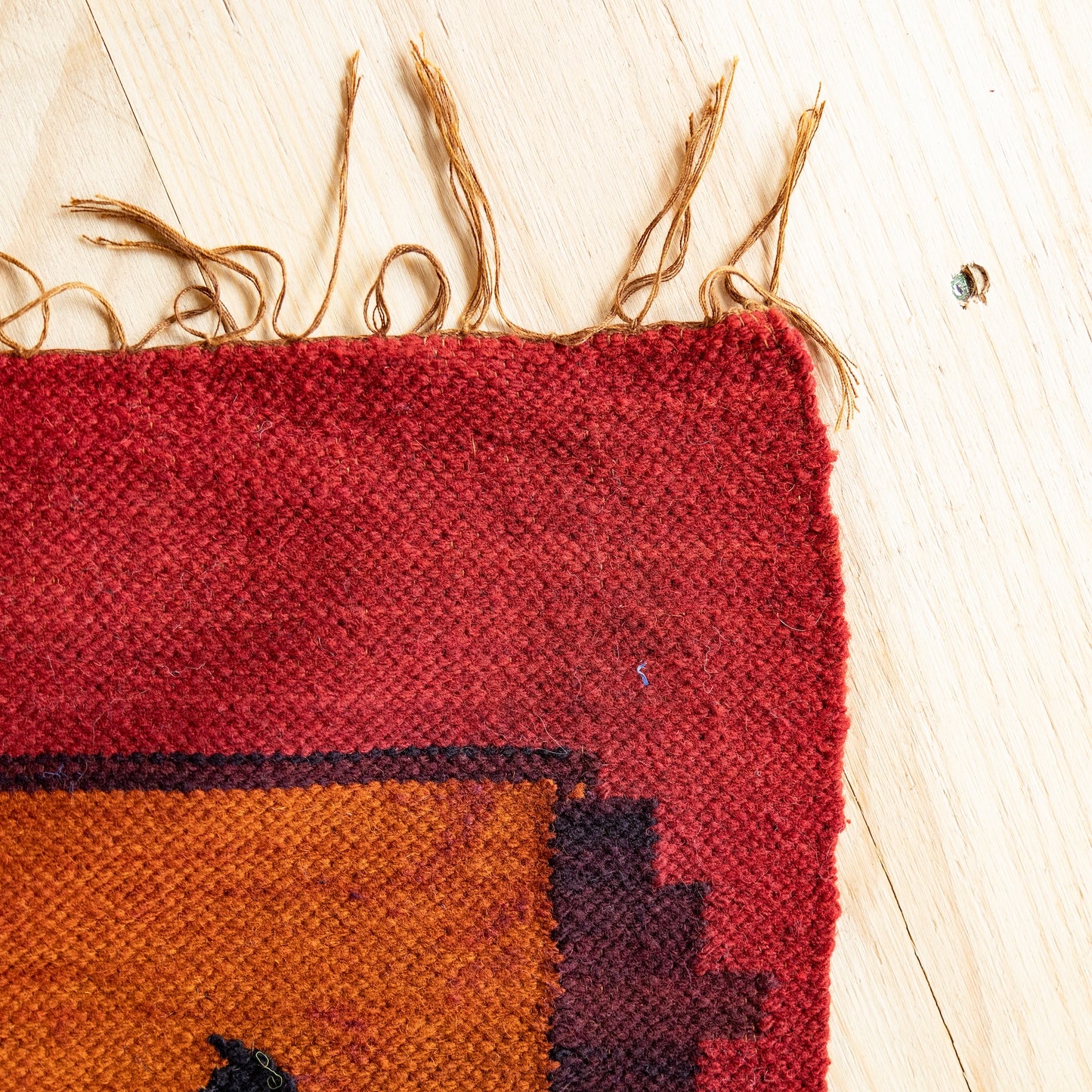 印加图案地毯 - 短 -