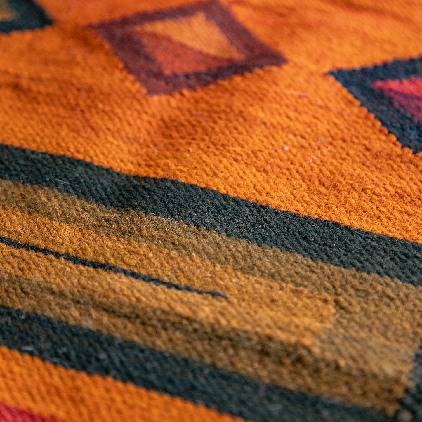 印加图案地毯 - 短 -