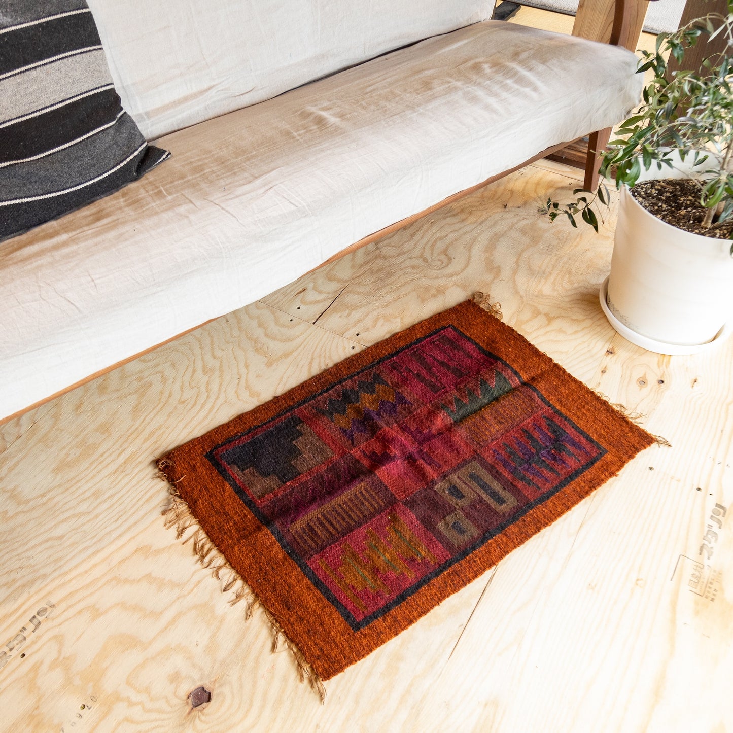 印加图案地毯 - 短 -