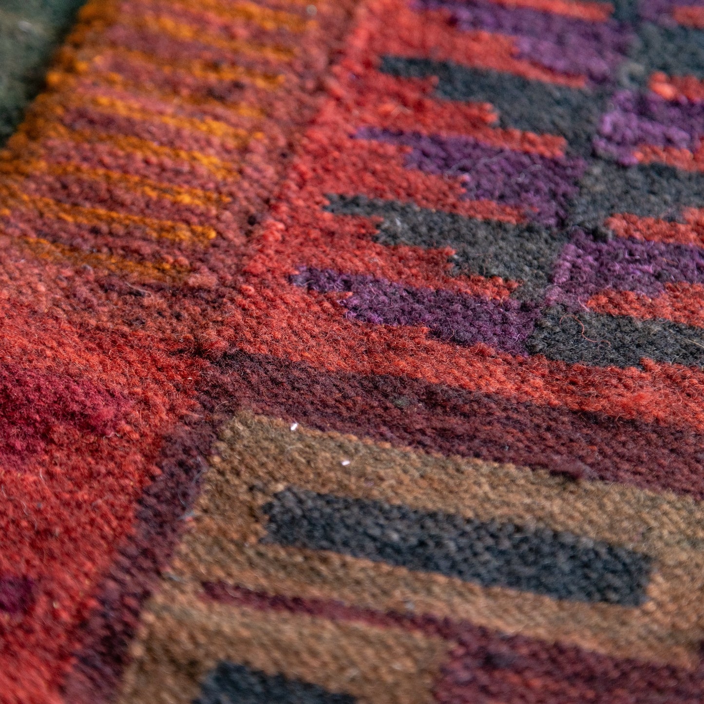 印加图案地毯 - 短 -