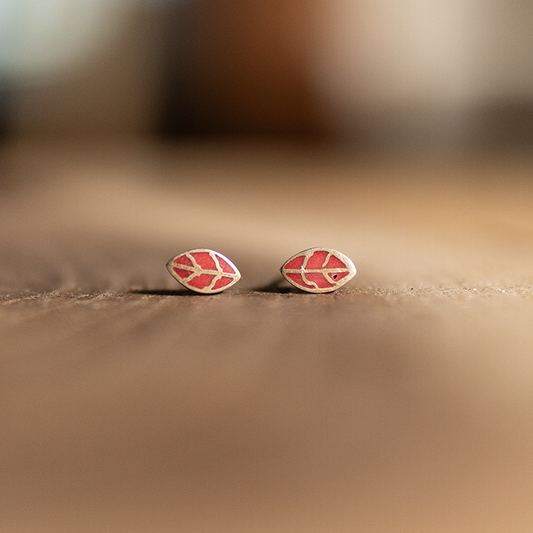 艾马拉设计耳环(古柯叶)