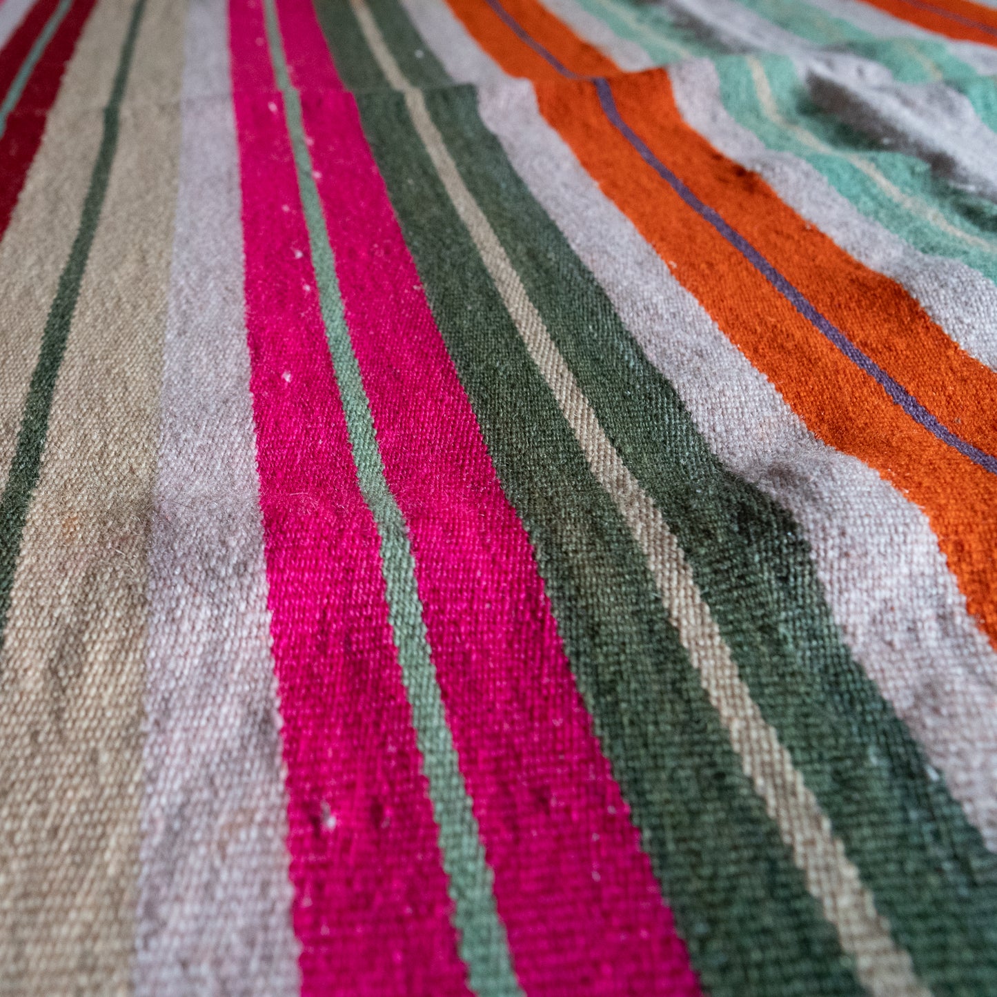 复古蝠鲼布|手工编织布