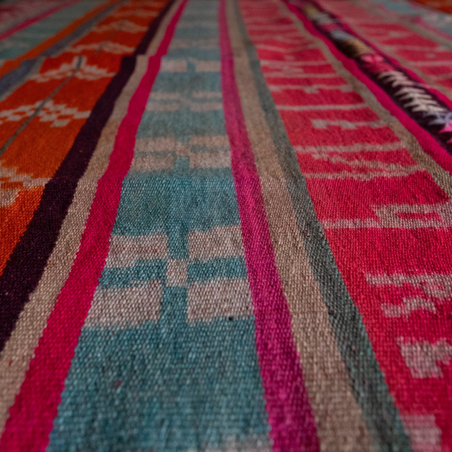 复古蝠鲼布|手工编织布