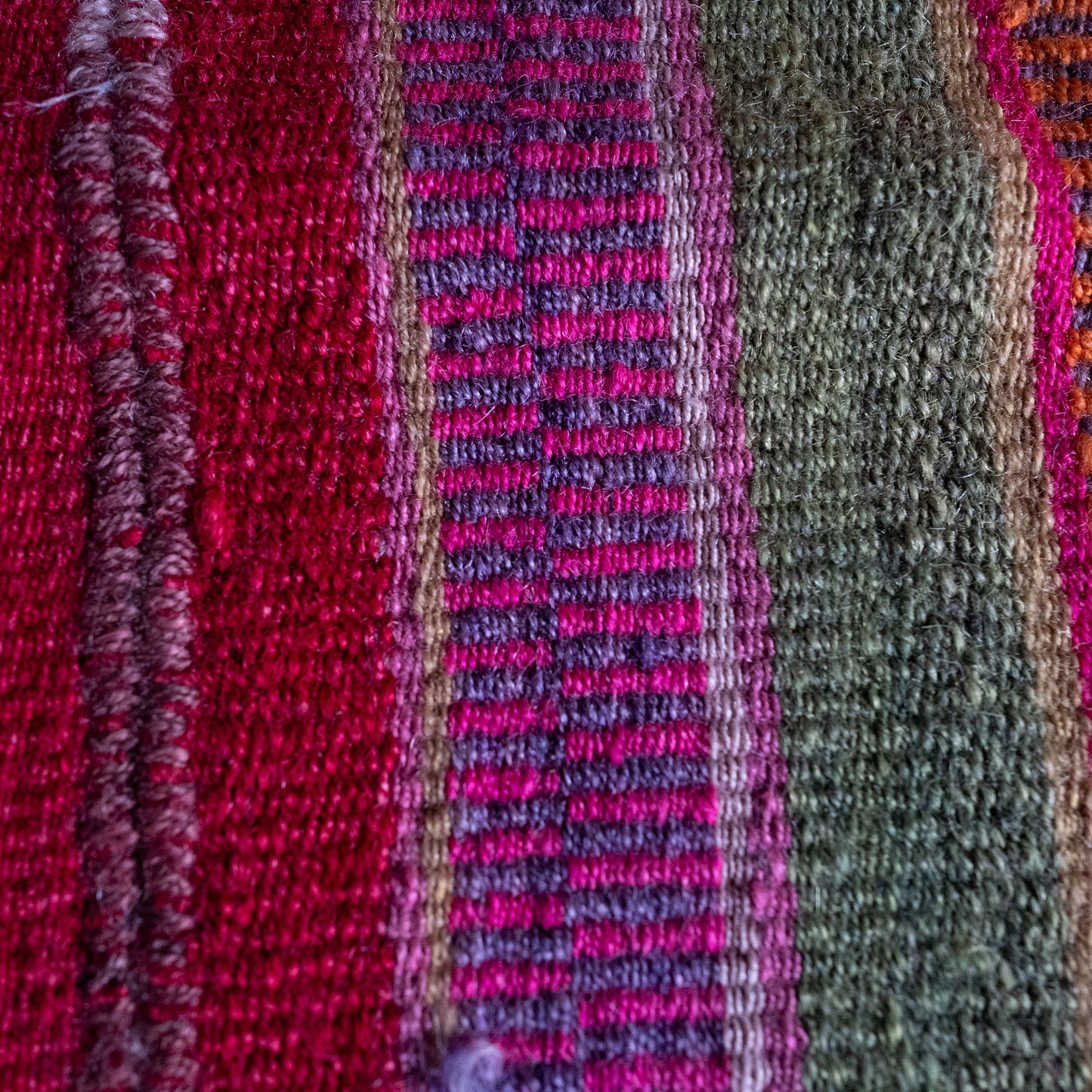 复古蝠鲼布|手工编织布