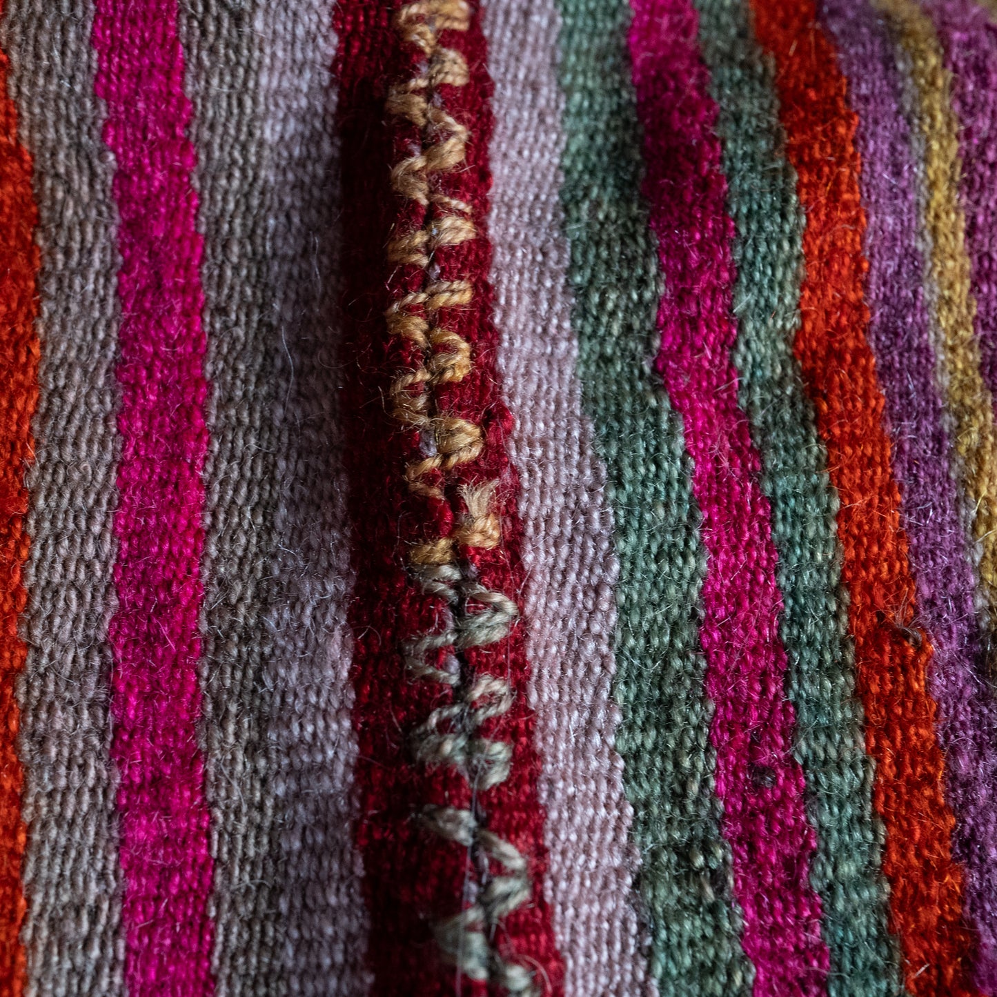 复古蝠鲼布|手工编织布