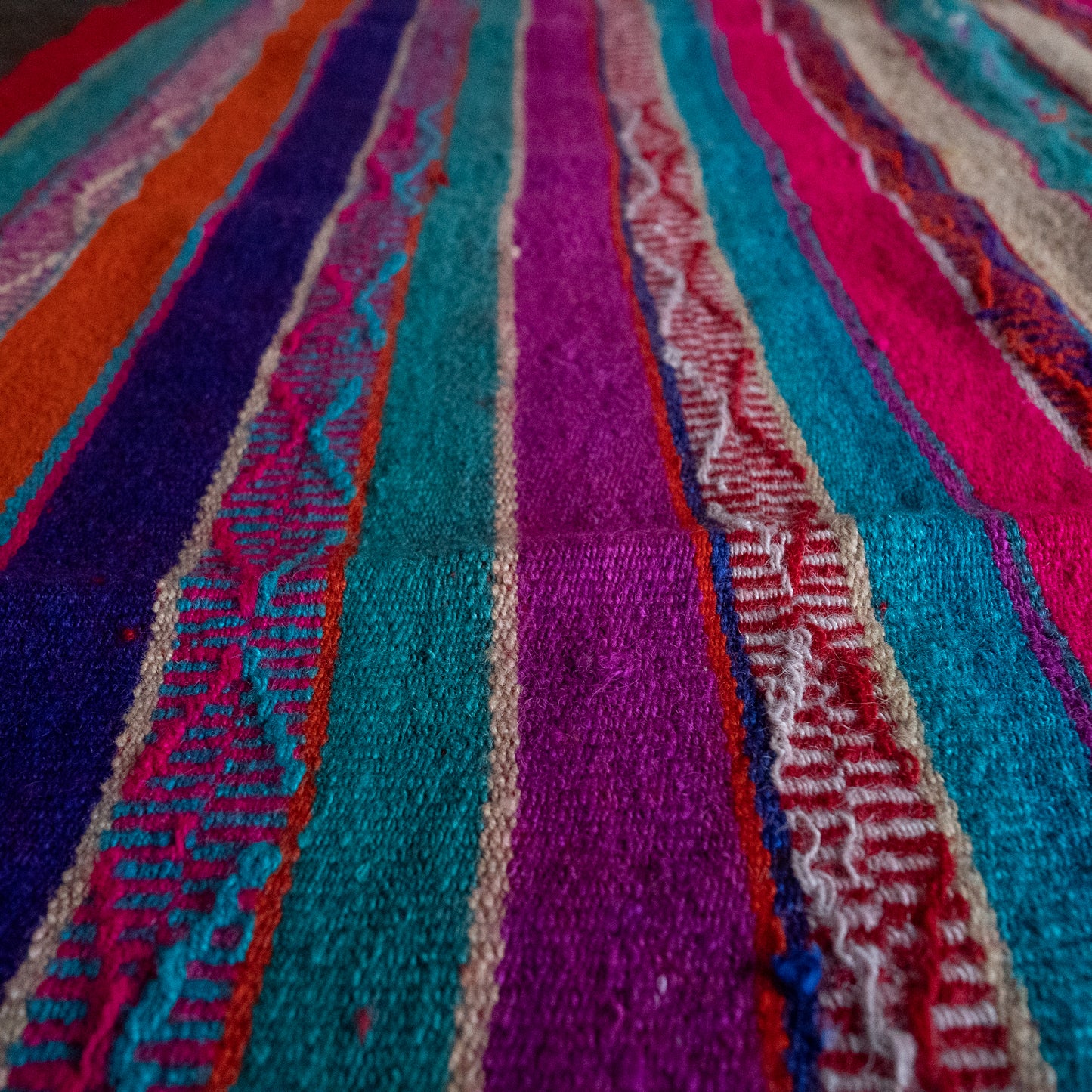 复古蝠鲼布|手工编织布