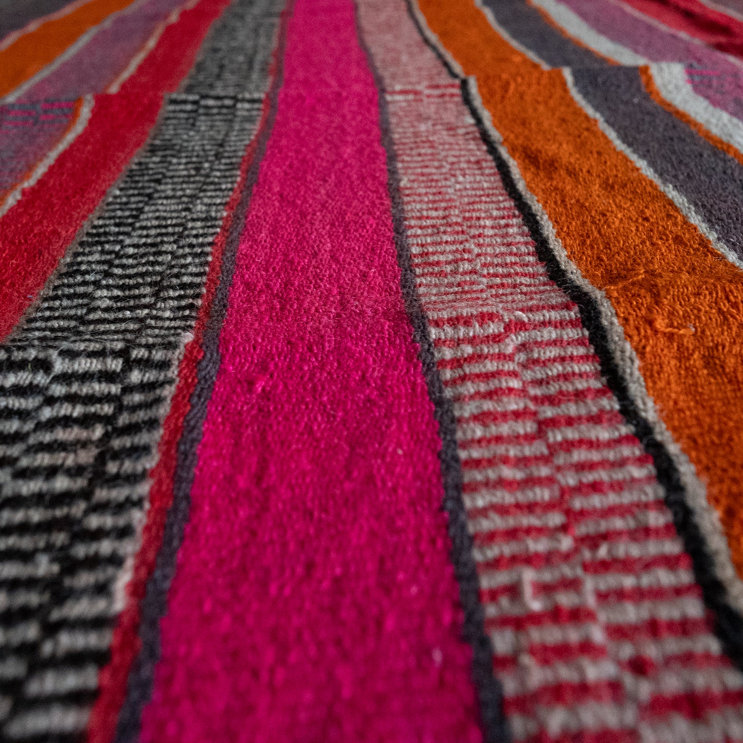 复古蝠鲼布|手工编织布