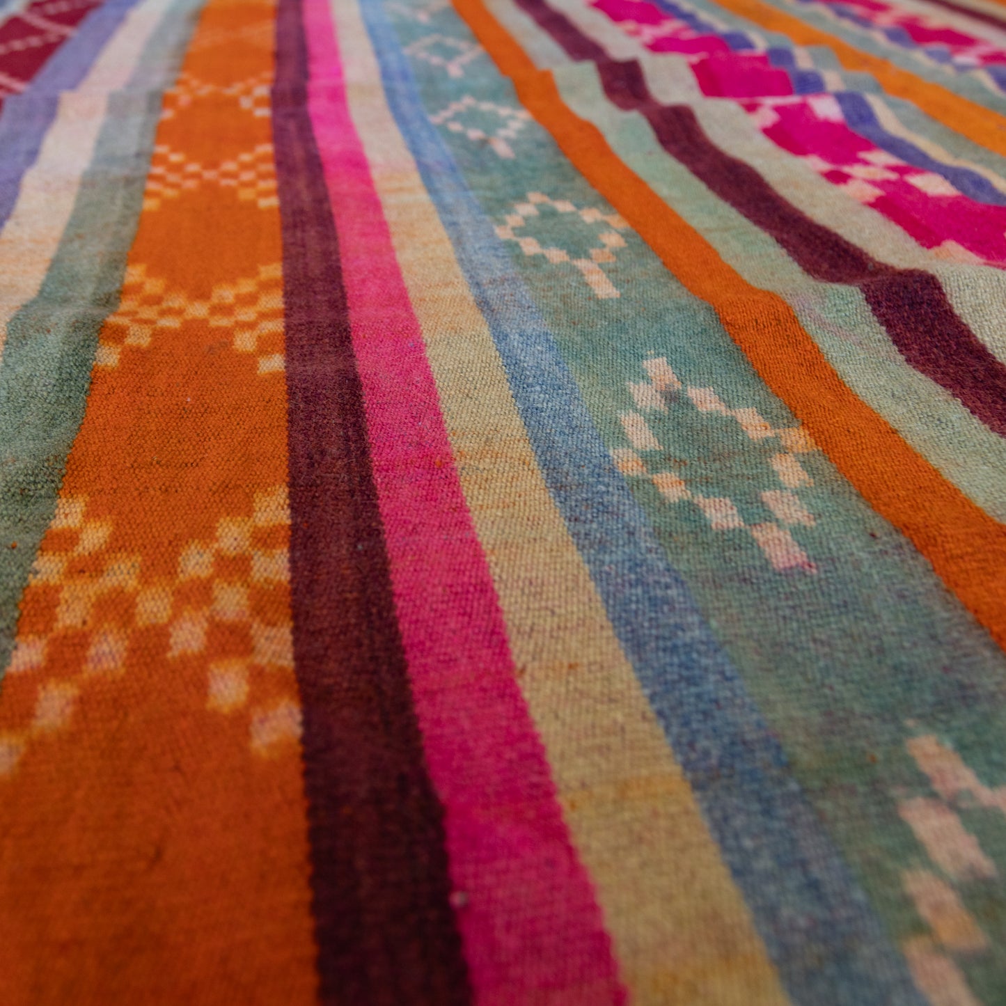 复古蝠鲼布|手工编织布