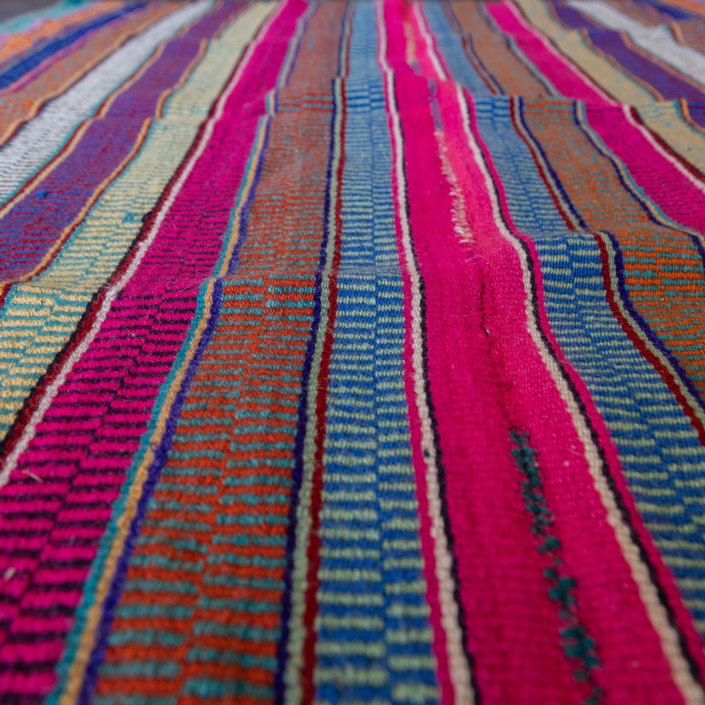 复古蝠鲼布|手工编织布