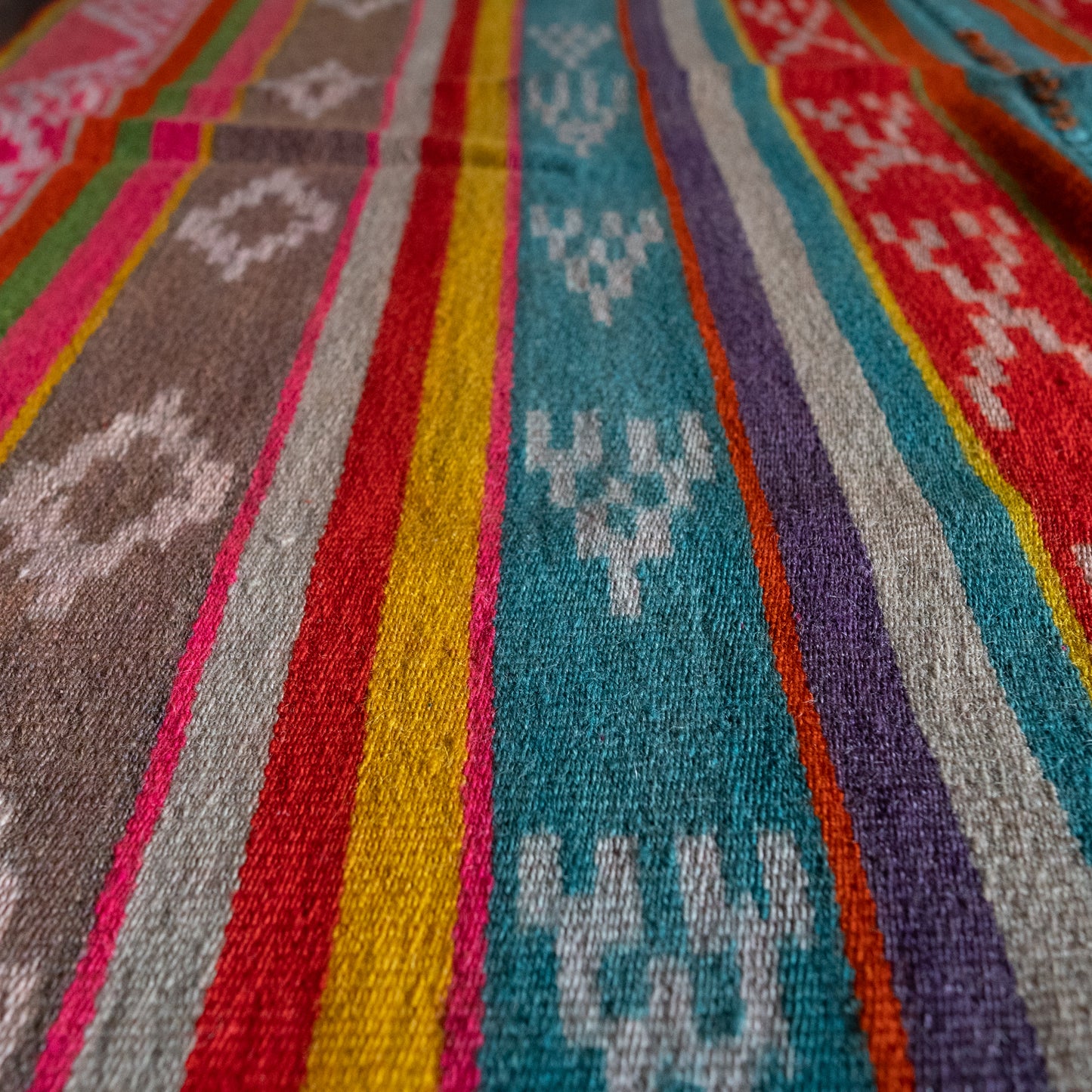 复古蝠鲼布|手工编织布