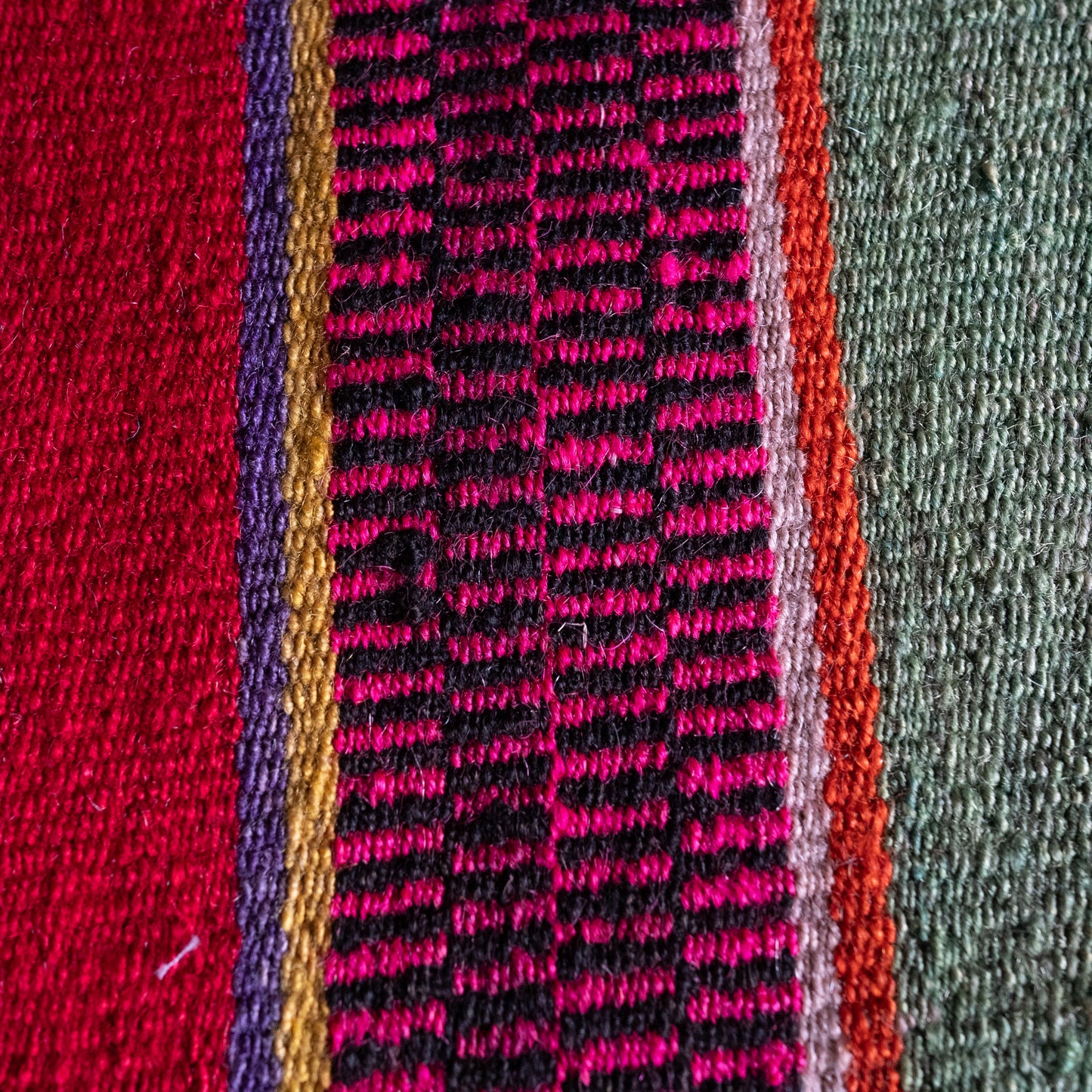 复古蝠鲼布|手工编织布