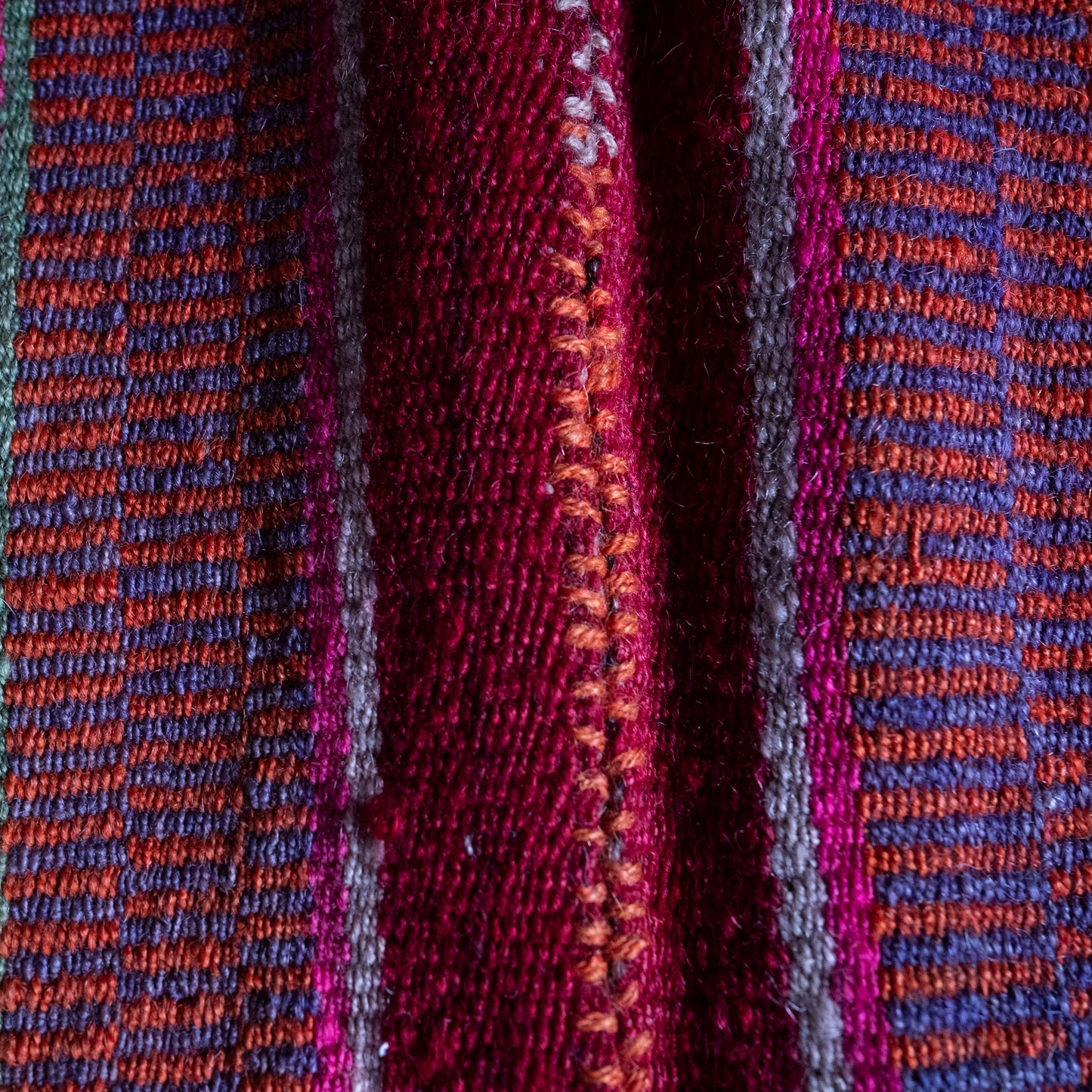 复古蝠鲼布|手工编织布