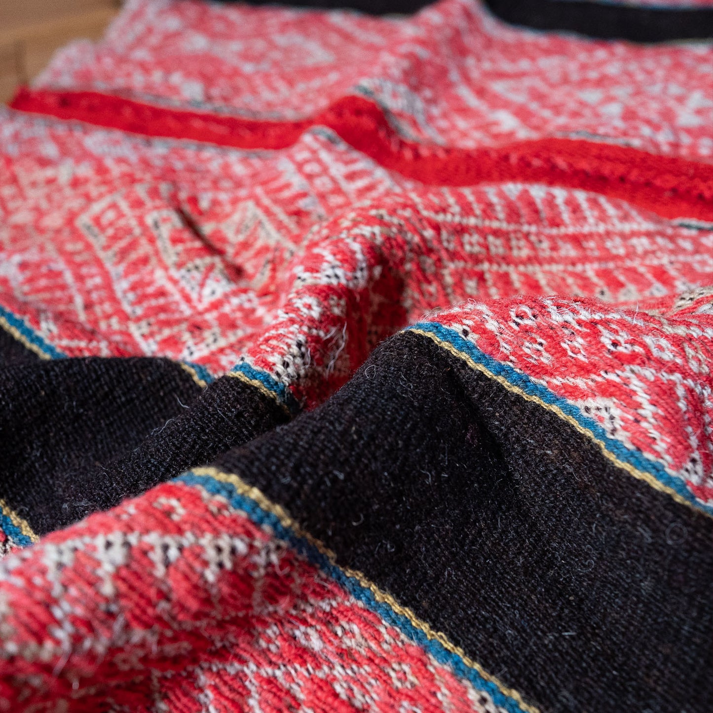 复古蝠鲼布|手工编织布