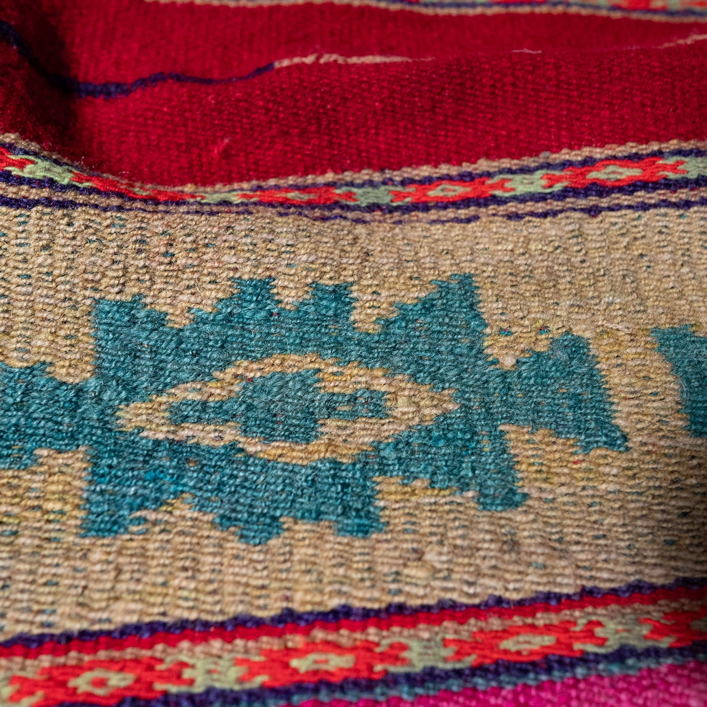 复古蝠鲼布|手工编织布