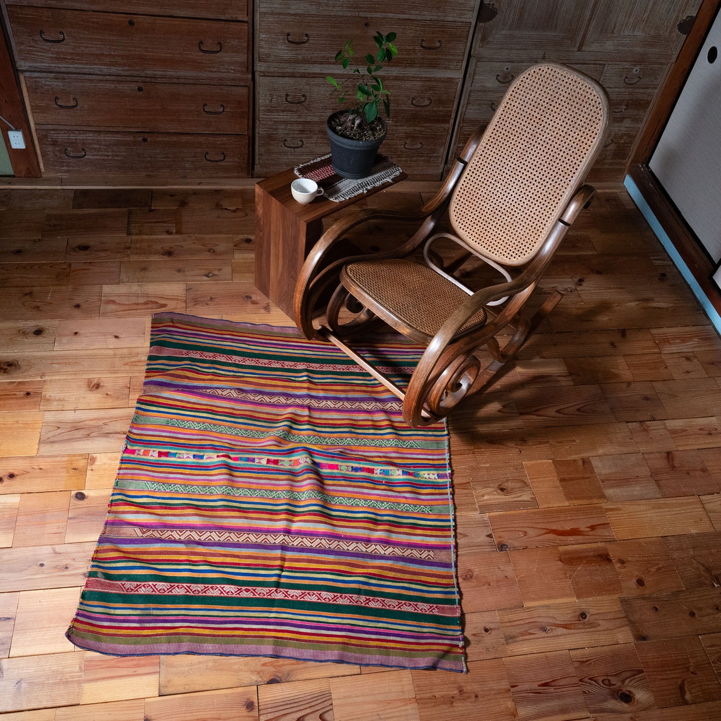 复古蝠鲼布|手工编织布