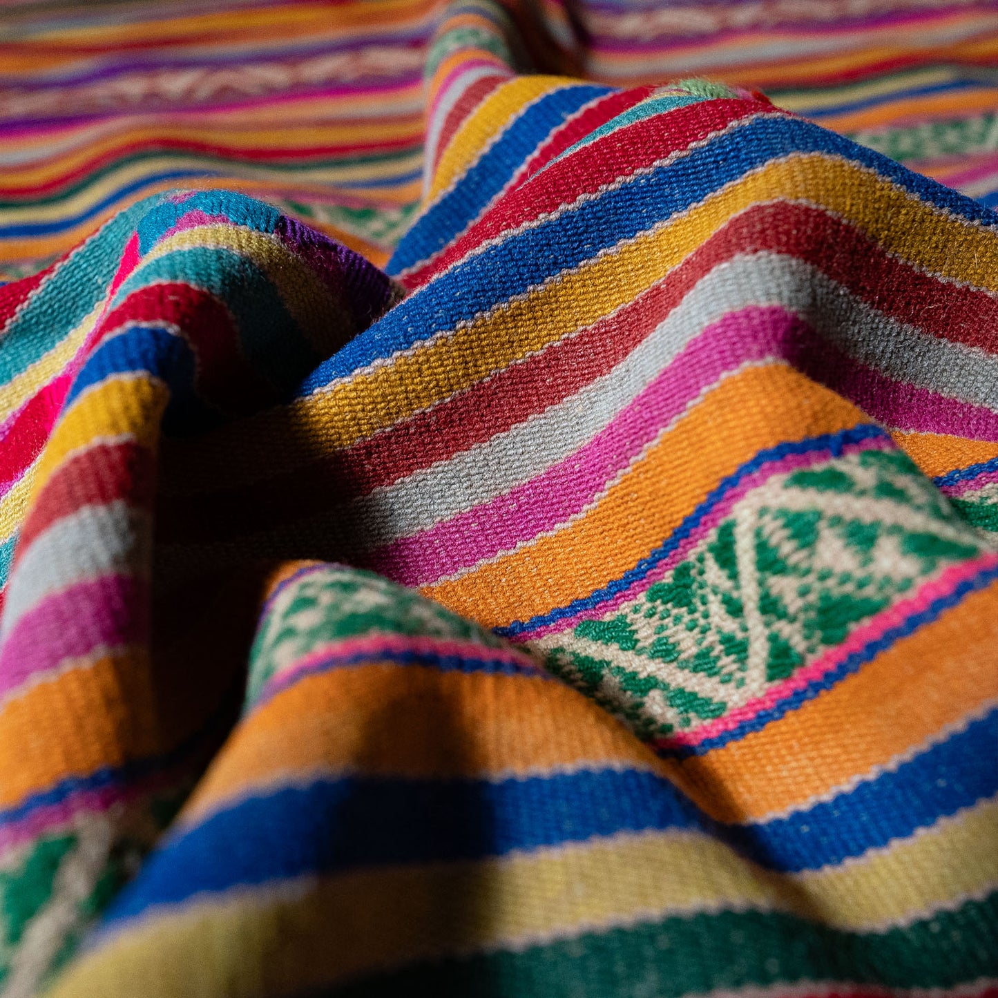 复古蝠鲼布|手工编织布