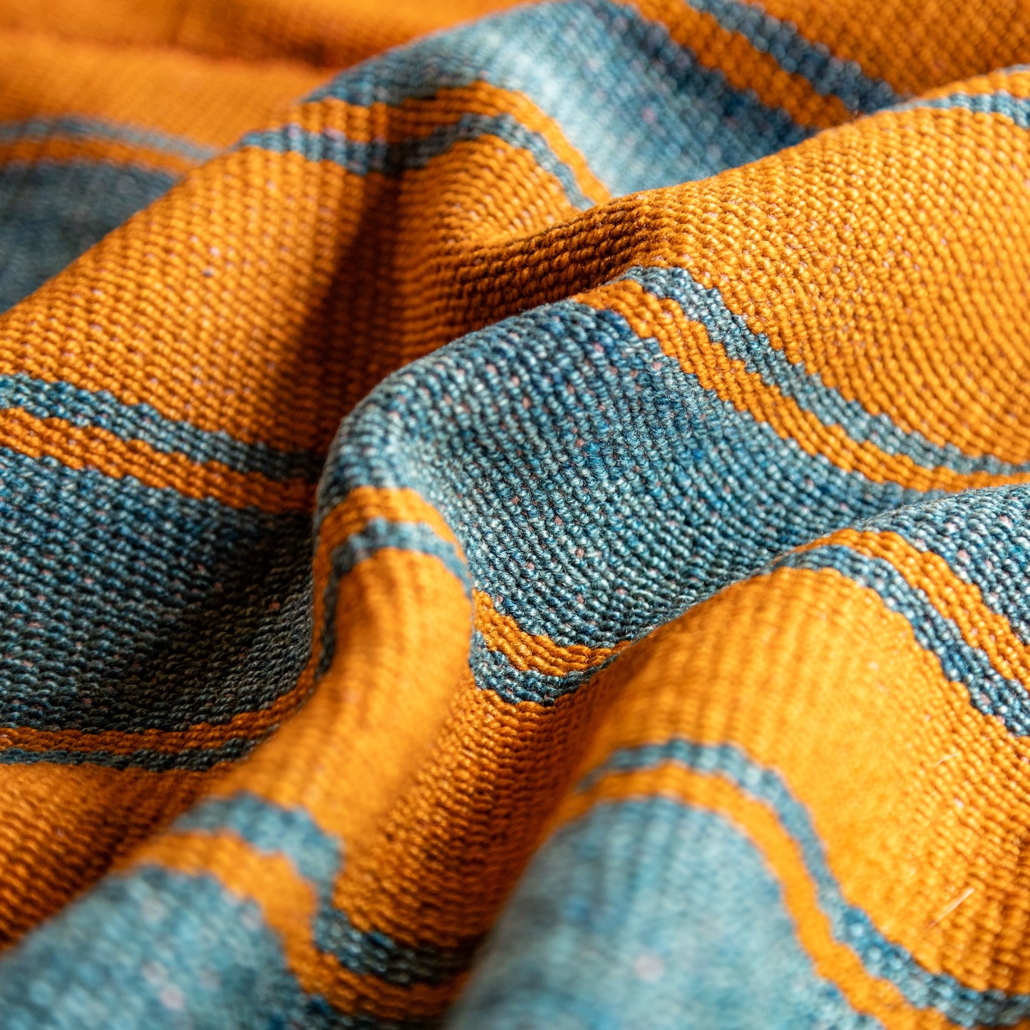 复古蝠鲼布|手工编织布