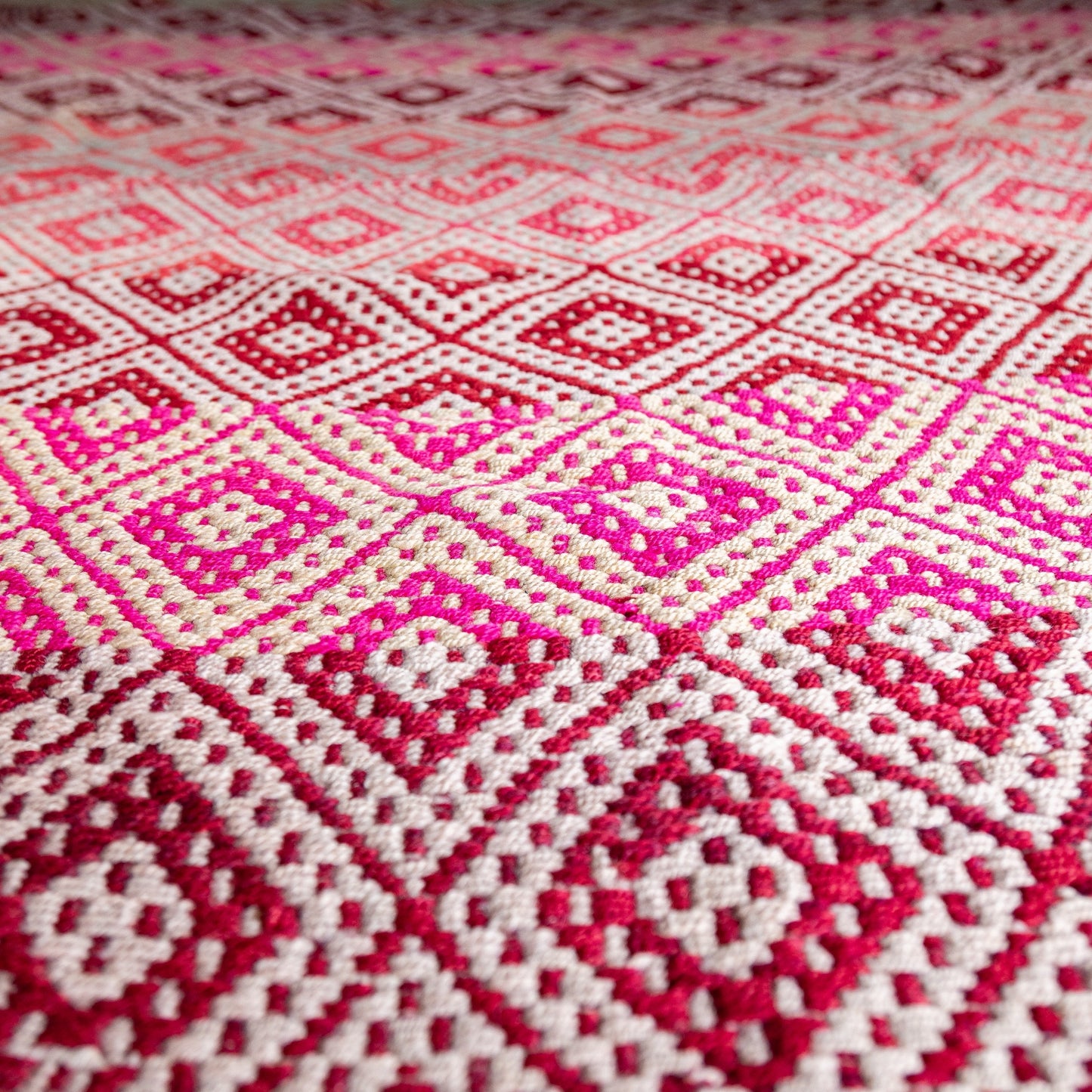 复古蝠鲼布|手工编织布