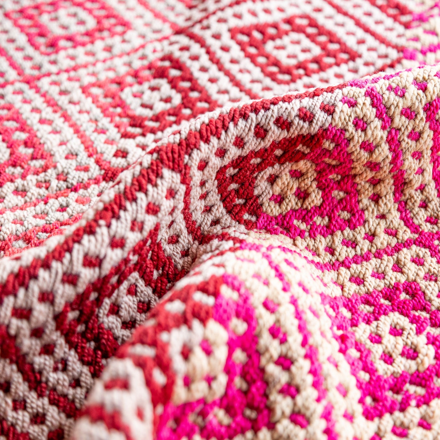 复古蝠鲼布|手工编织布