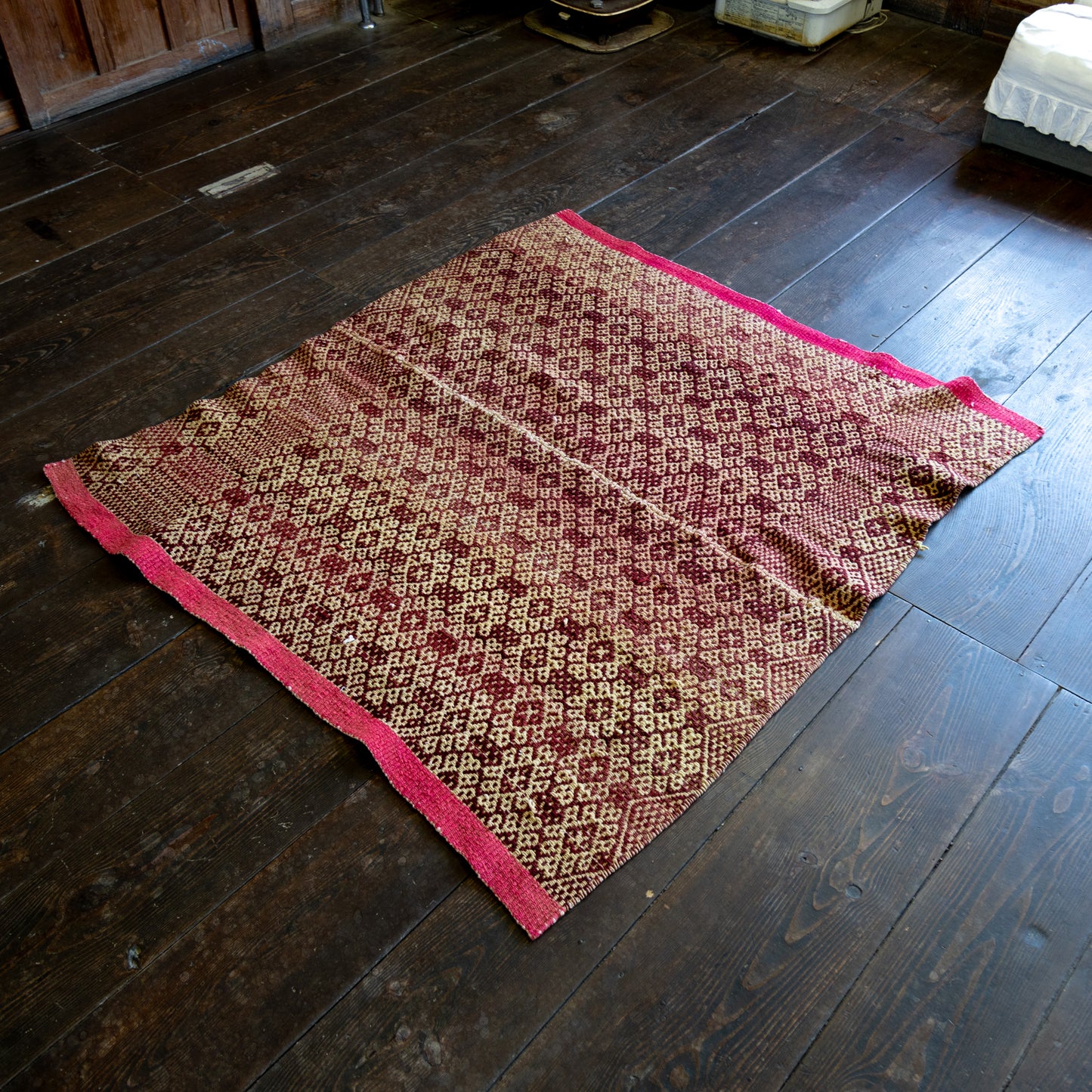 复古蝠鲼布|手工编织布