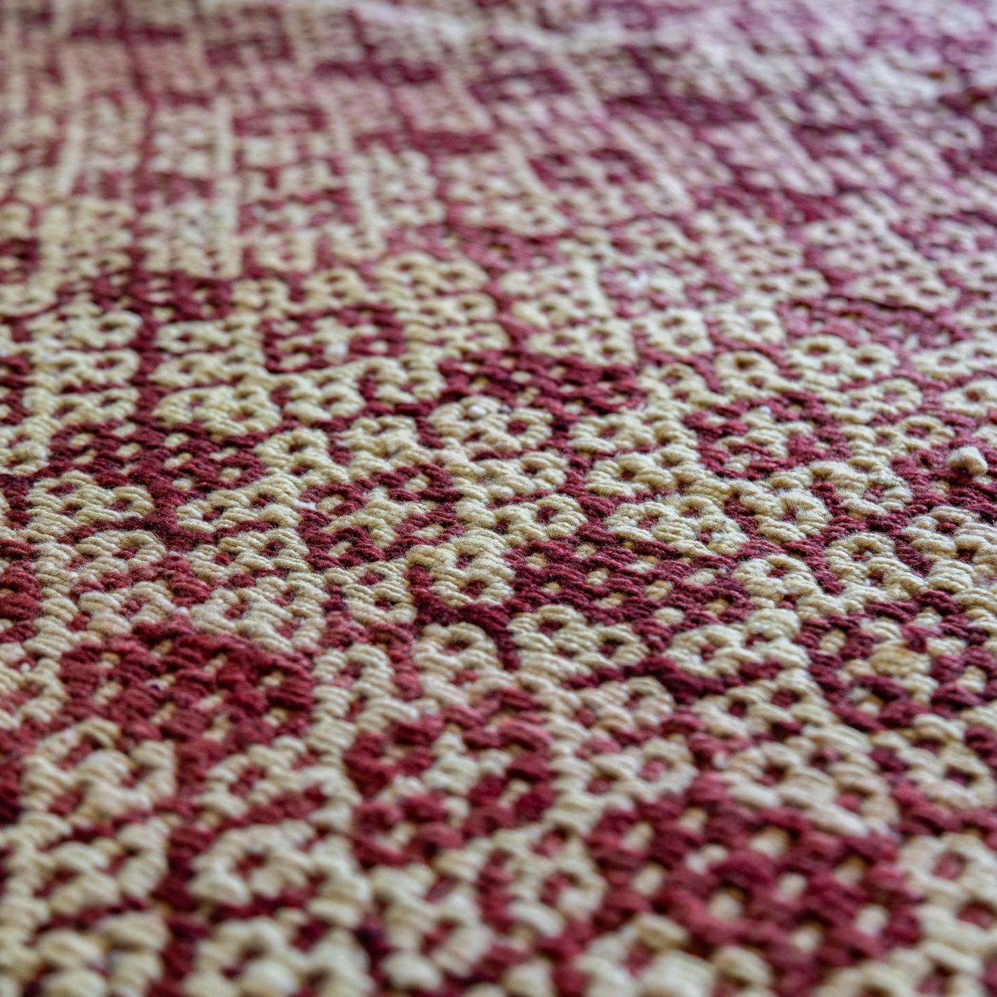 复古蝠鲼布|手工编织布