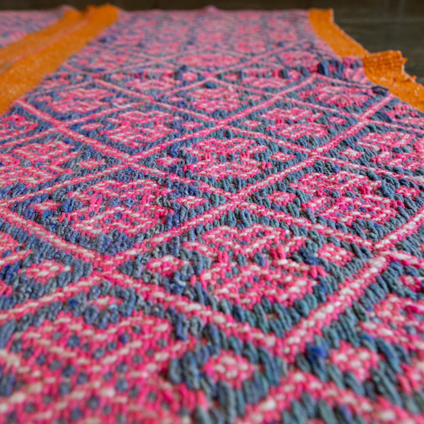 复古蝠鲼布|手工编织布