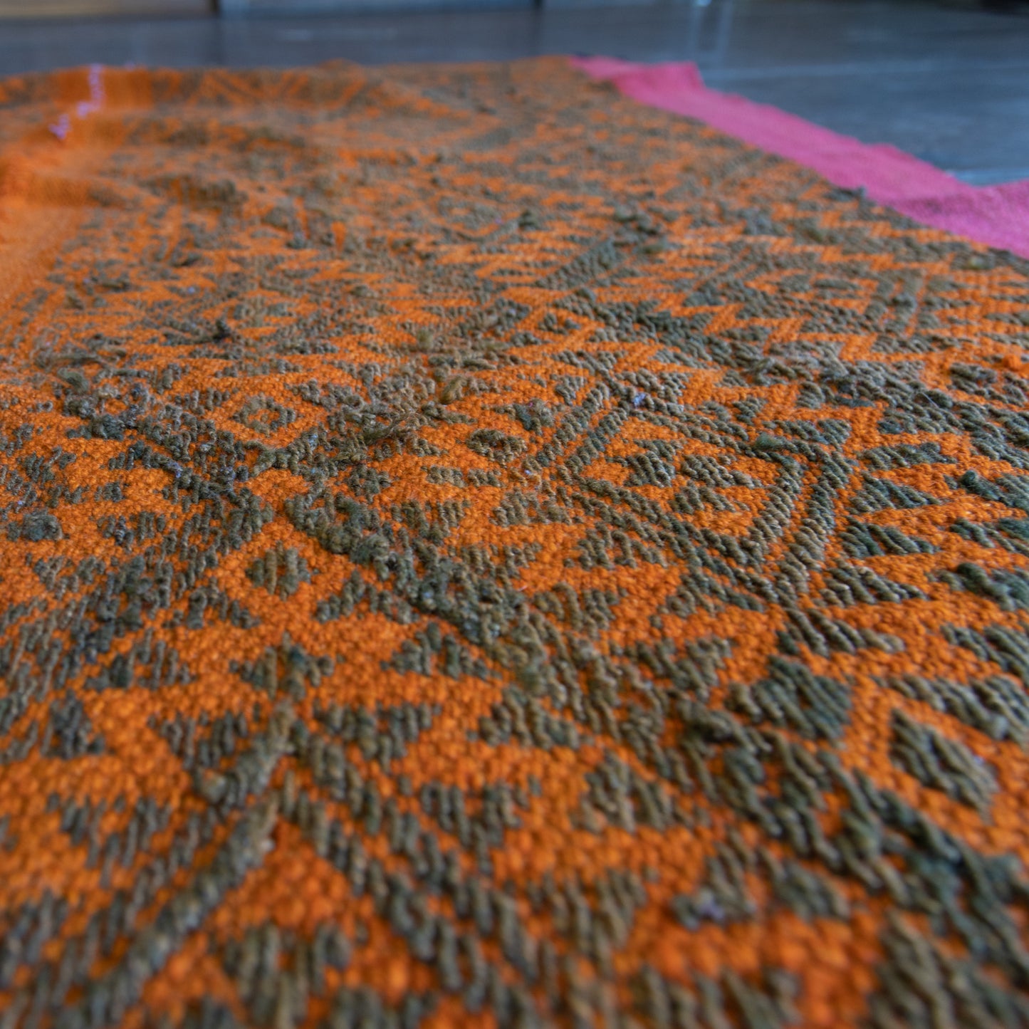 复古蝠鲼布|手工编织布