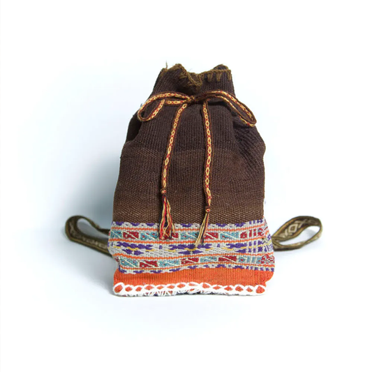 秘鲁复古蝠鲼布背包