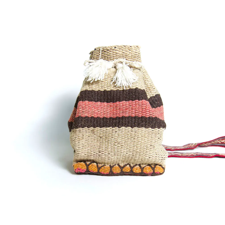 秘鲁复古蝠鲼布单肩包(L)