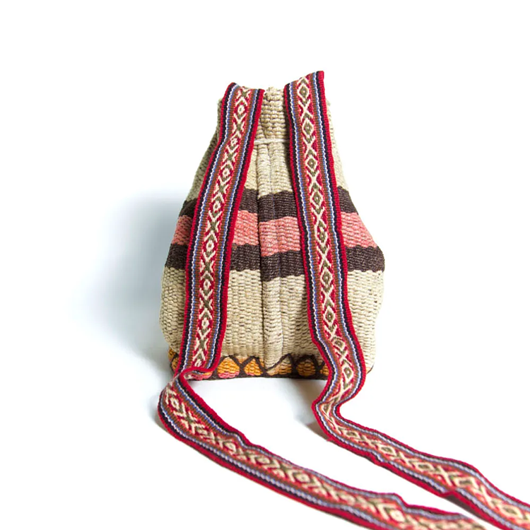 秘鲁复古蝠鲼布单肩包(L)