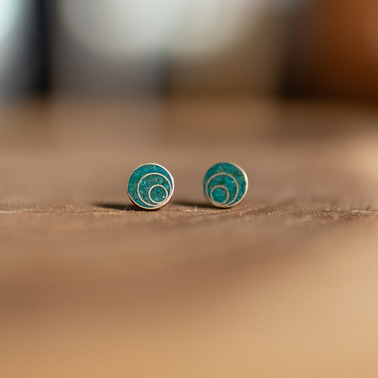 Aymara design earrings (spiral) 