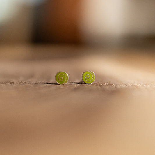 Aymara design earrings (small spiral) 